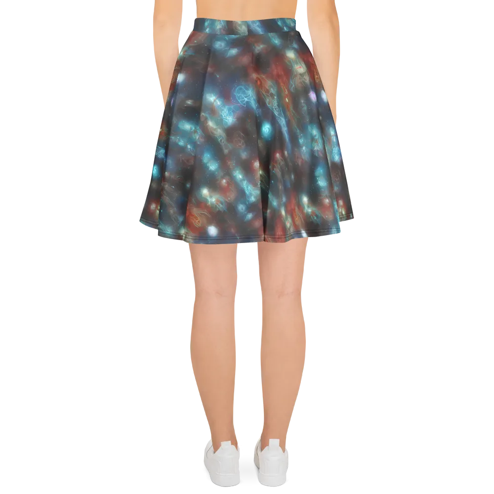 Astral Jellyfish on Skater Skirt — Back