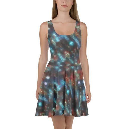 Astral Jellyfish on a Skater Dress