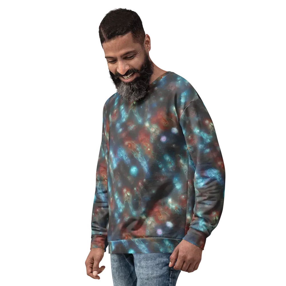 Astral Jellyfish on Sweatshirt — Left Front