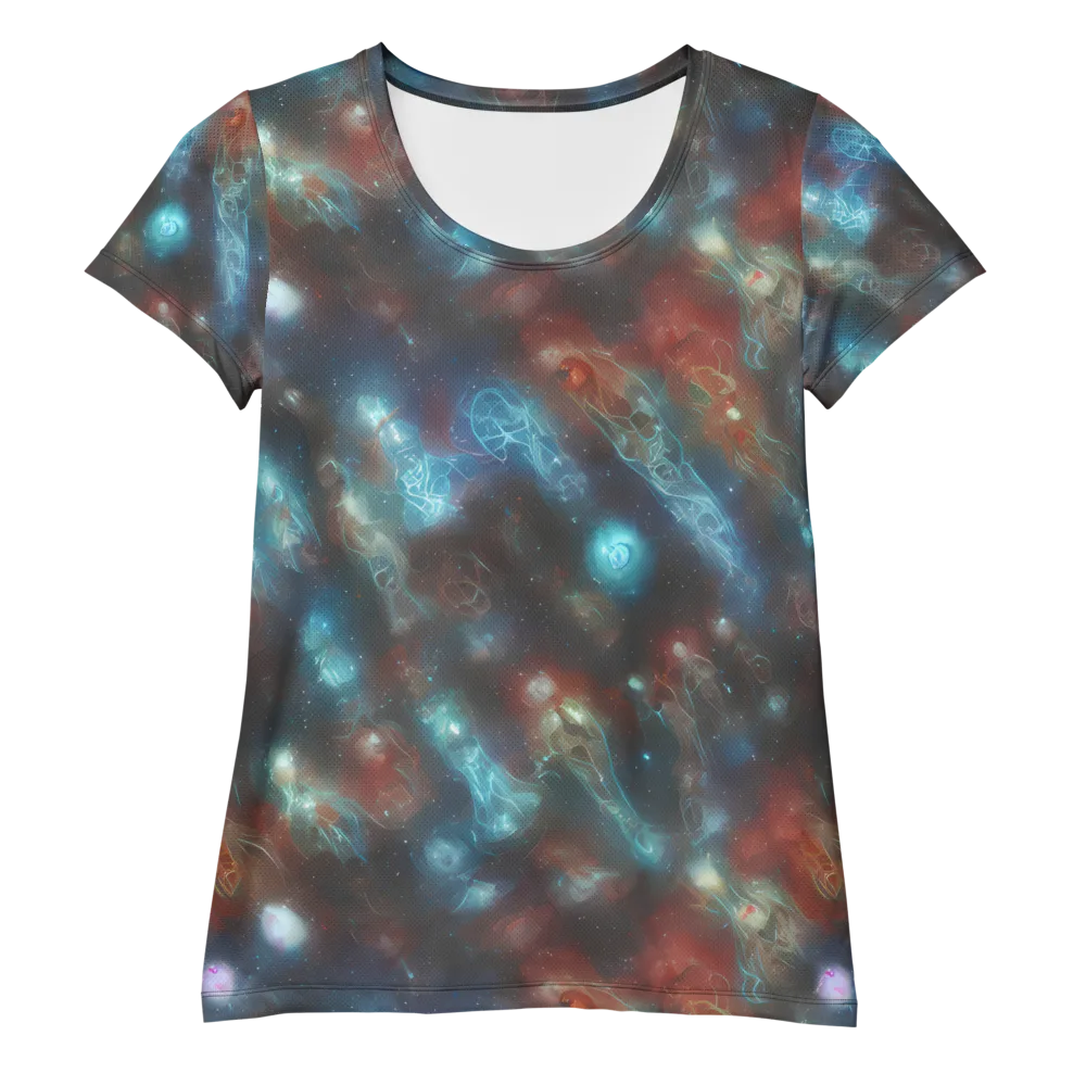 Astral Jellyfish on Women's Athletic T-Shirt — Front