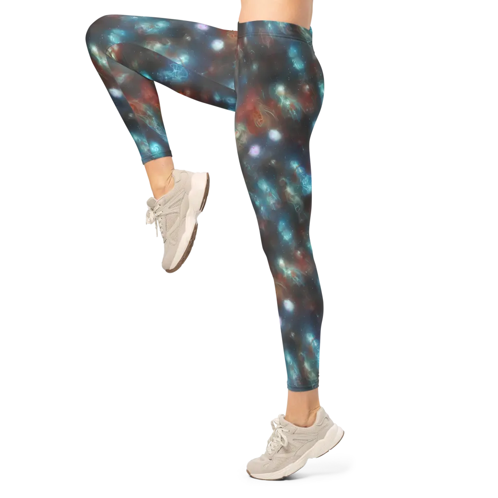 Astral Jellyfish on Leggings — Left