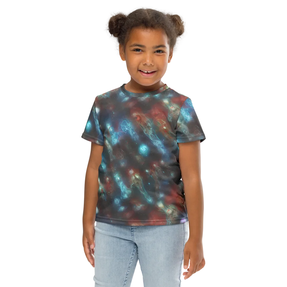 Astral Jellyfish on Kids Crew Neck T-Shirt — Front