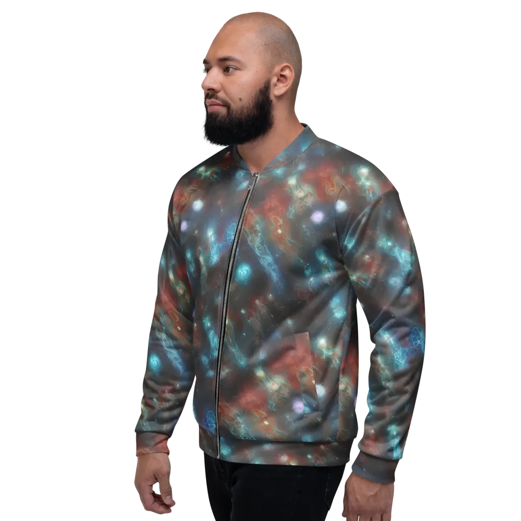 Astral Jellyfish on Bomber Jacket — Left