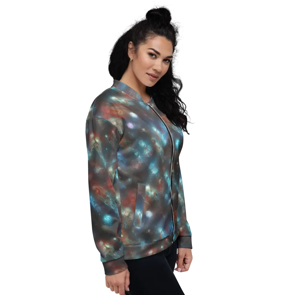 Astral Jellyfish on Bomber Jacket — Right