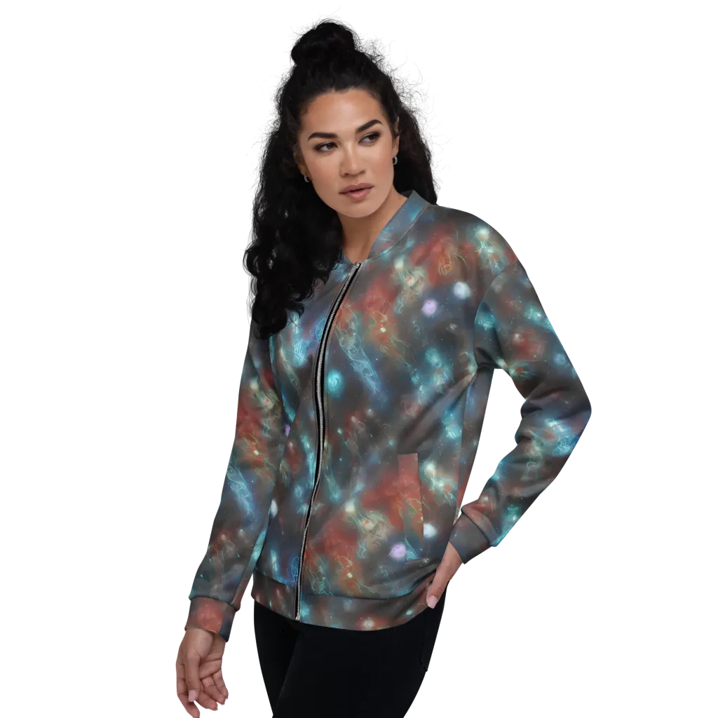 Astral Jellyfish on Bomber Jacket — Left