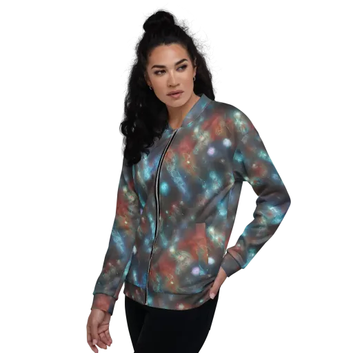 Astral Jellyfish on a Bomber Jacket