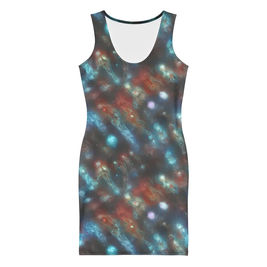 Astral Jellyfish on Bodycon Dress — Front
