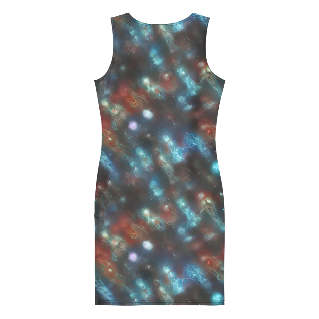 Astral Jellyfish on Bodycon Dress — Back