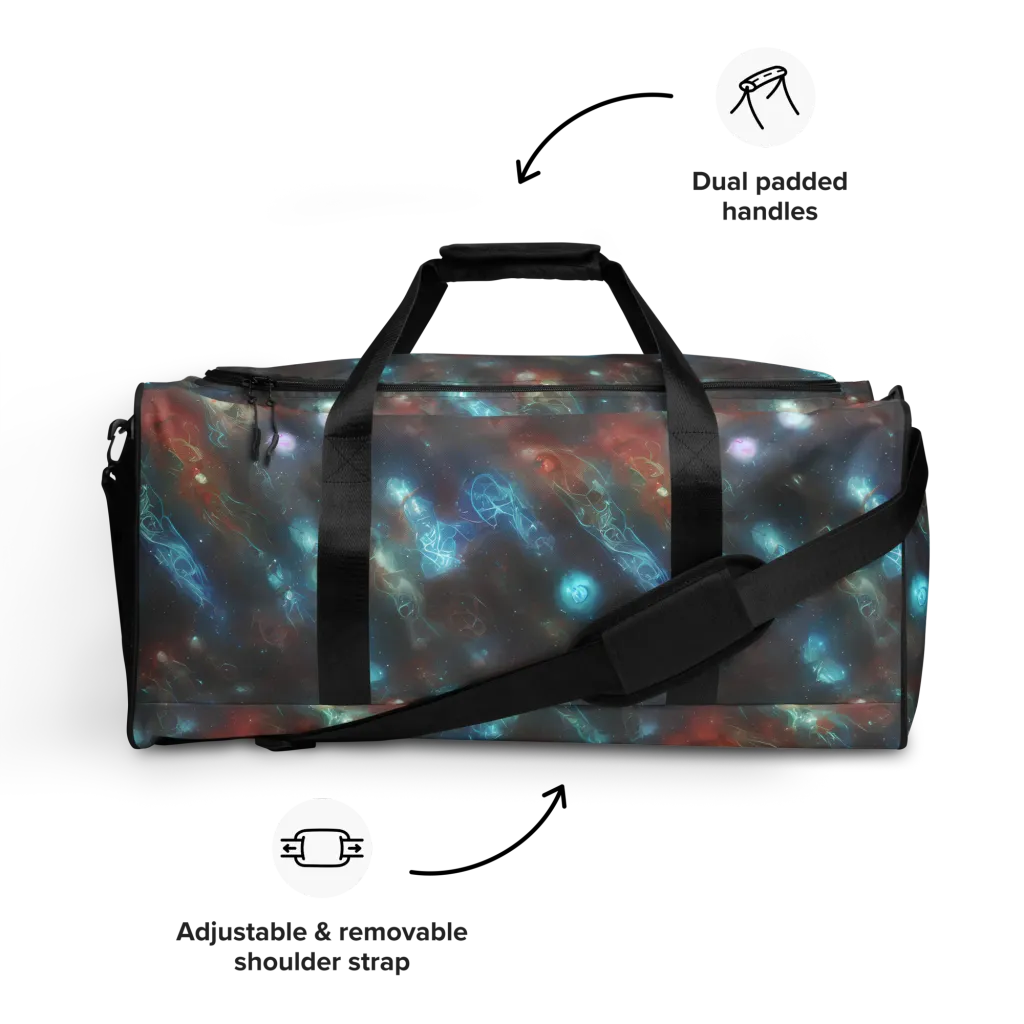 Astral Jellyfish on Duffle Bag — Front