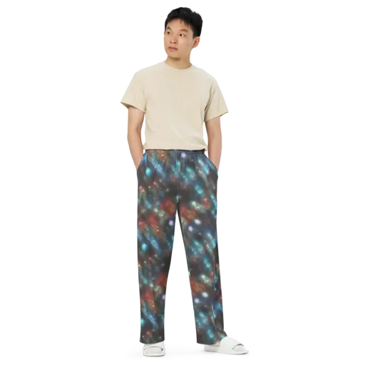 Astral Jellyfish on a Wide-Leg Pants