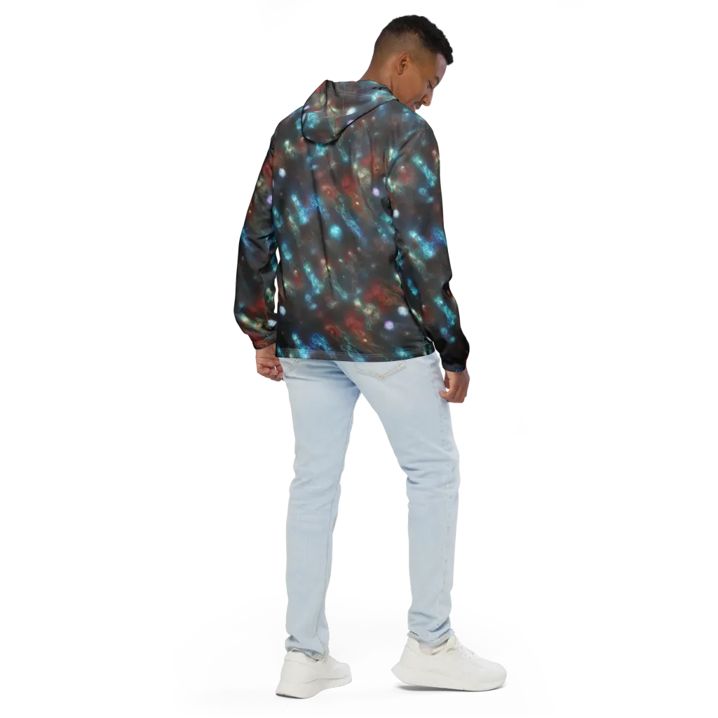 Astral Jellyfish on Men's Windbreaker — Back