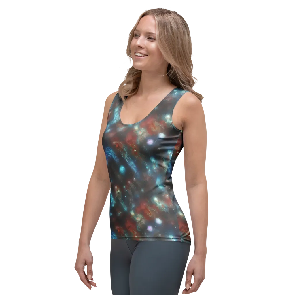 Astral Jellyfish on Women's Tank Top — Left Front