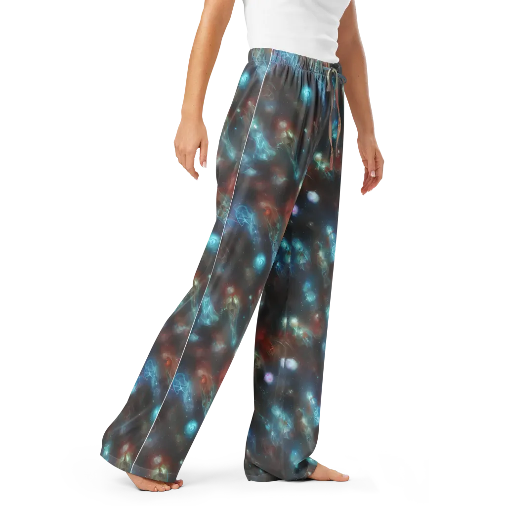 Astral Jellyfish on Women's Pajama Pants — Right Front