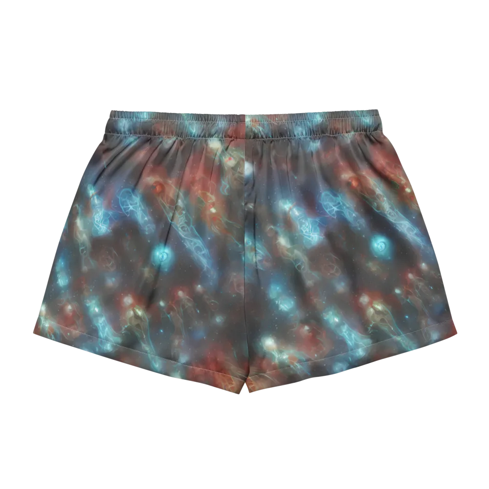 Astral Jellyfish on Women's Pajama Shorts — Back