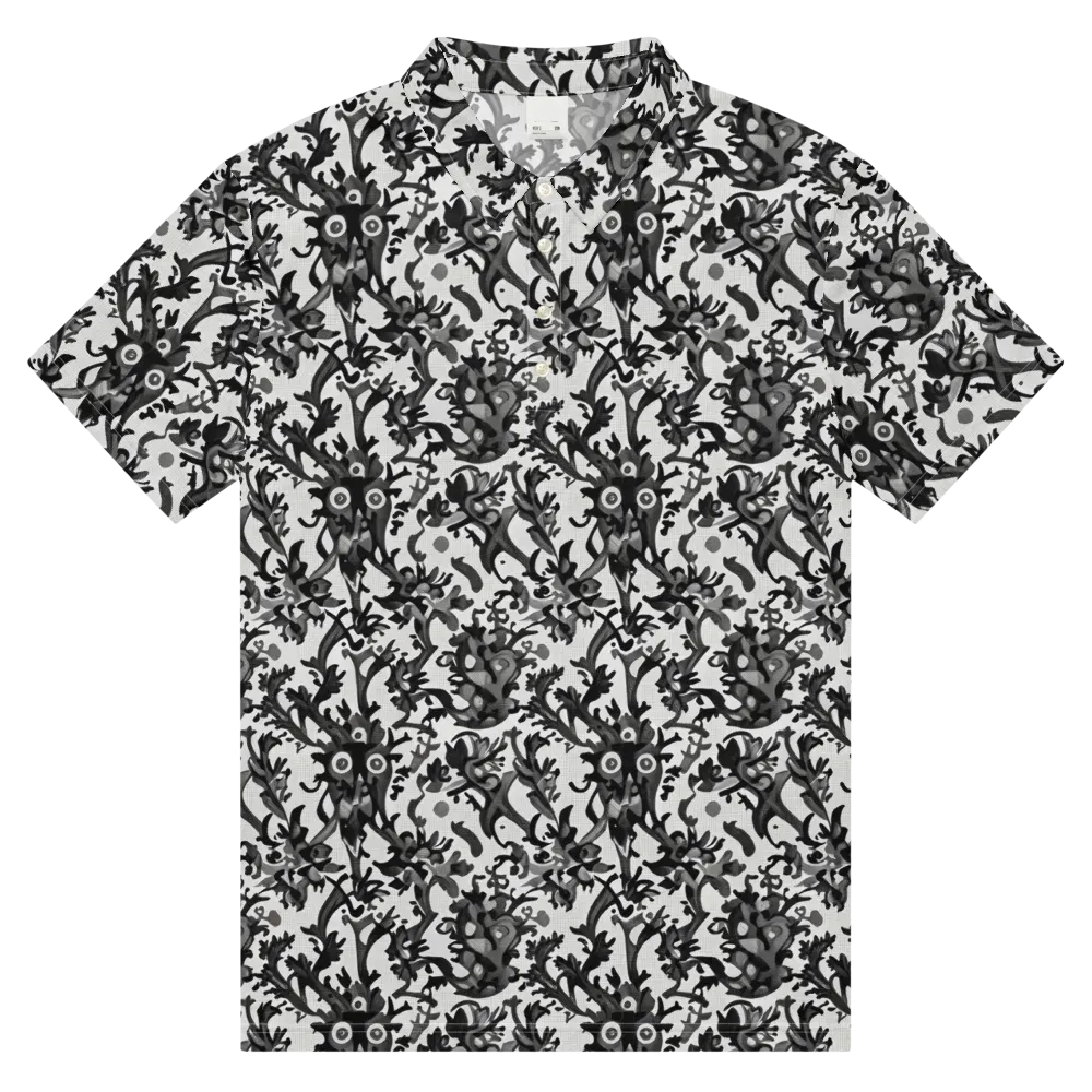 Inkwood Owls on Men's Slim Fit Polo Shirt — Front