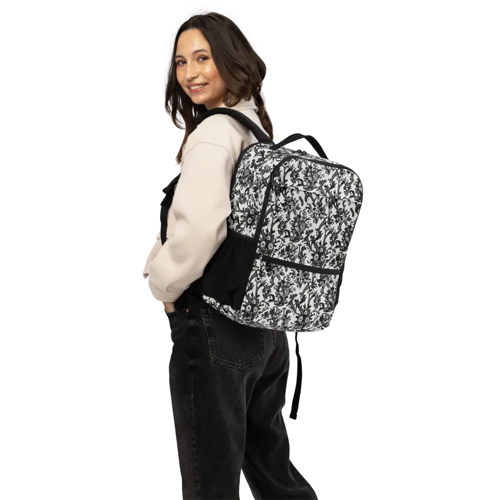 Inkwood Owls on Utility Backpack — Back
