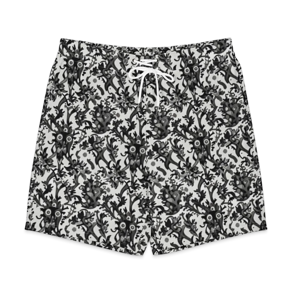 Inkwood Owls on Men's Board Shorts — Front