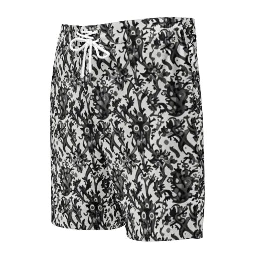 Inkwood Owls on a Men's Board Shorts