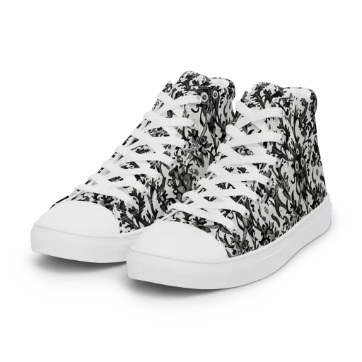 Inkwood Owls on a Women's High Top Canvas Shoes