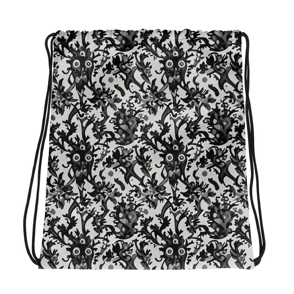 Inkwood Owls on Drawstring Bag — Photo