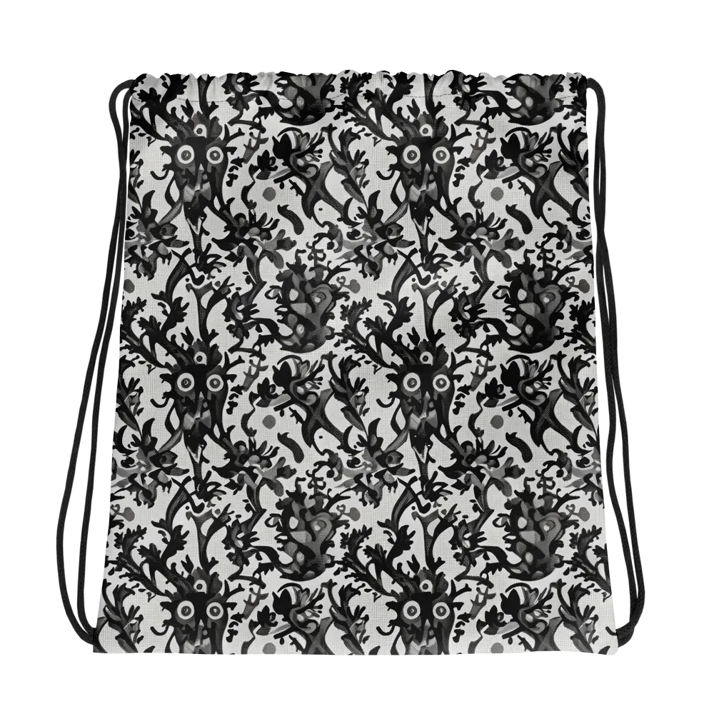 Inkwood Owls on Drawstring Bag — Photo