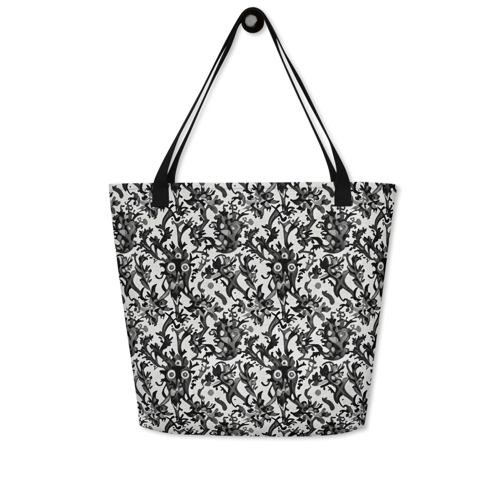 Inkwood Owls on Large Tote Bag W/ Pocket — Front