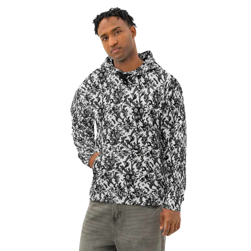 Inkwood Owls on Cotton Hoodie — Left Front