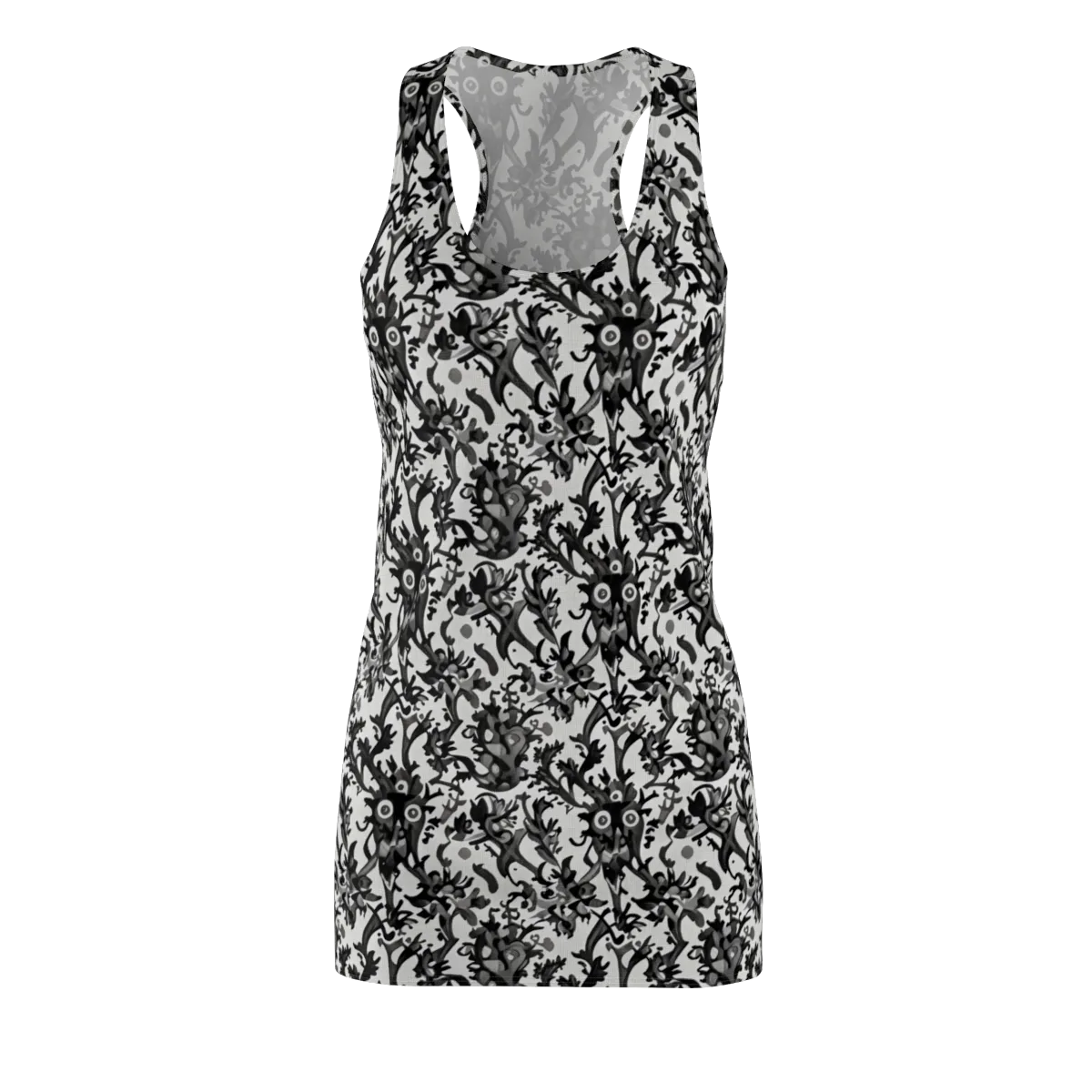 Inkwood Owls on Racerback Dress — Front
