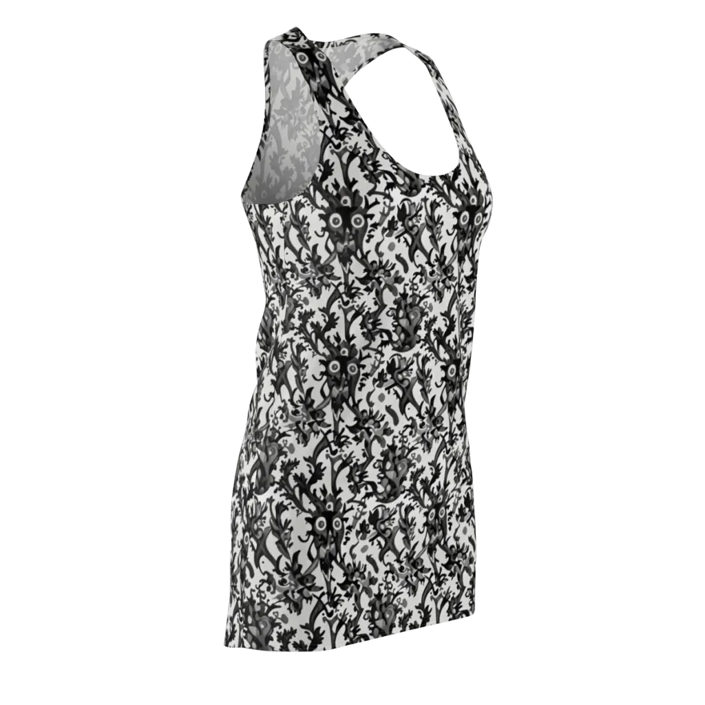 Inkwood Owls on Racerback Dress — Front Side