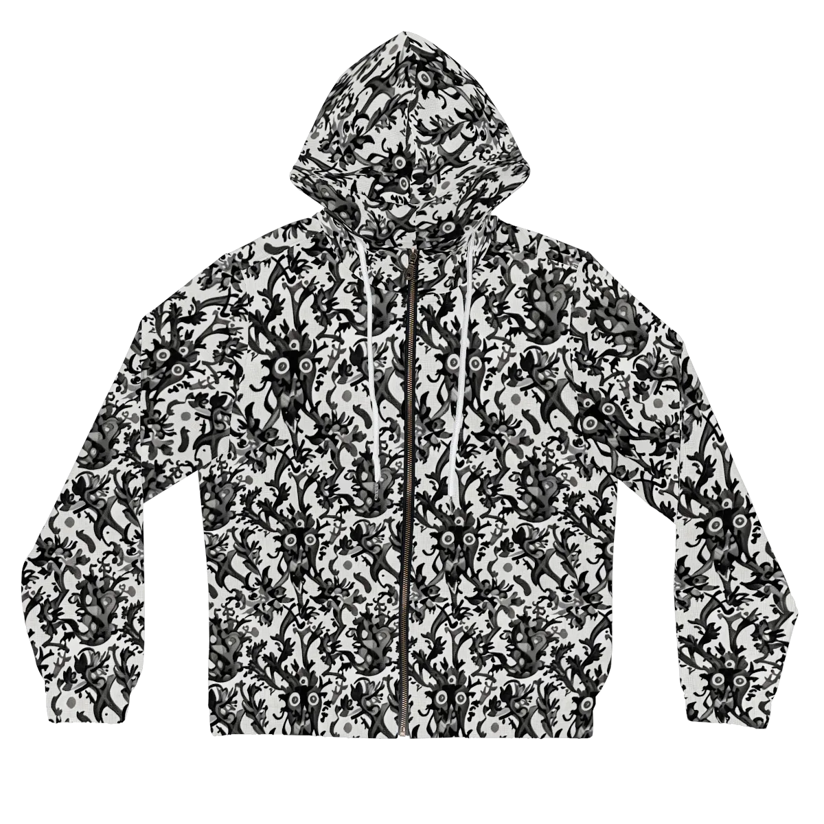 Inkwood Owls on Women's Full-Zip Hoodie — Front