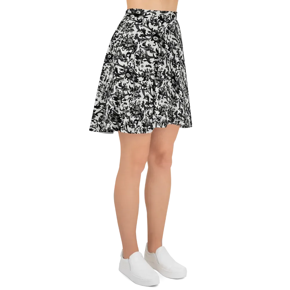 Inkwood Owls on Skater Skirt — Right