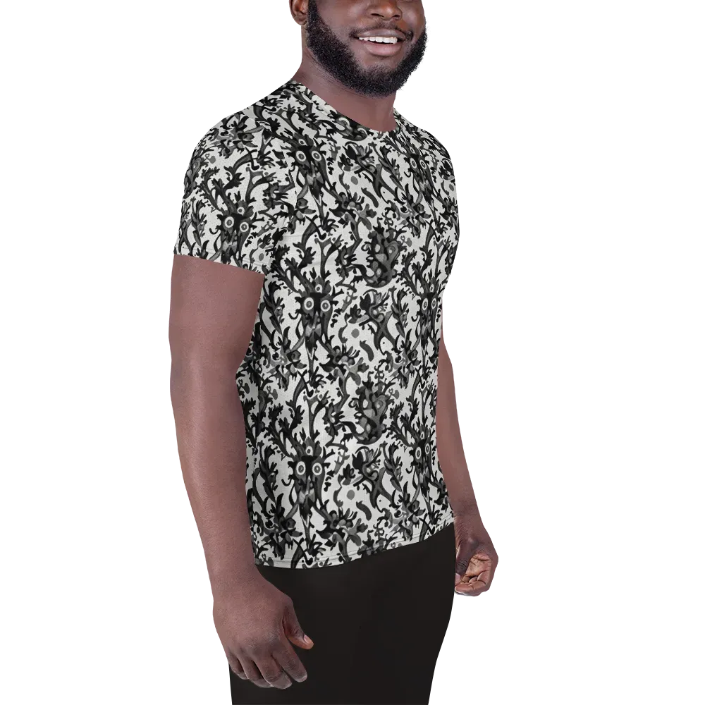Inkwood Owls on Men's Athletic T-Shirt — Right