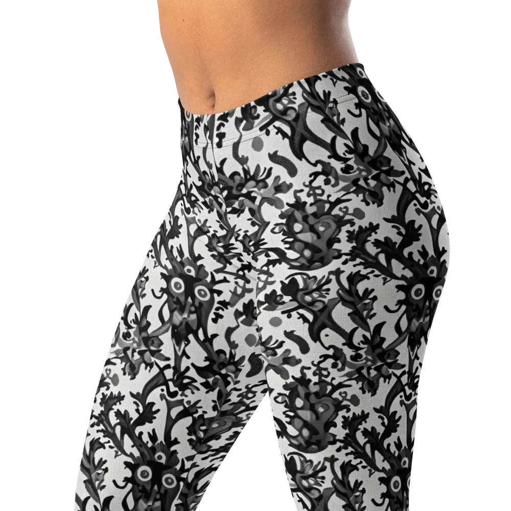 Inkwood Owls on Leggings — Left Front