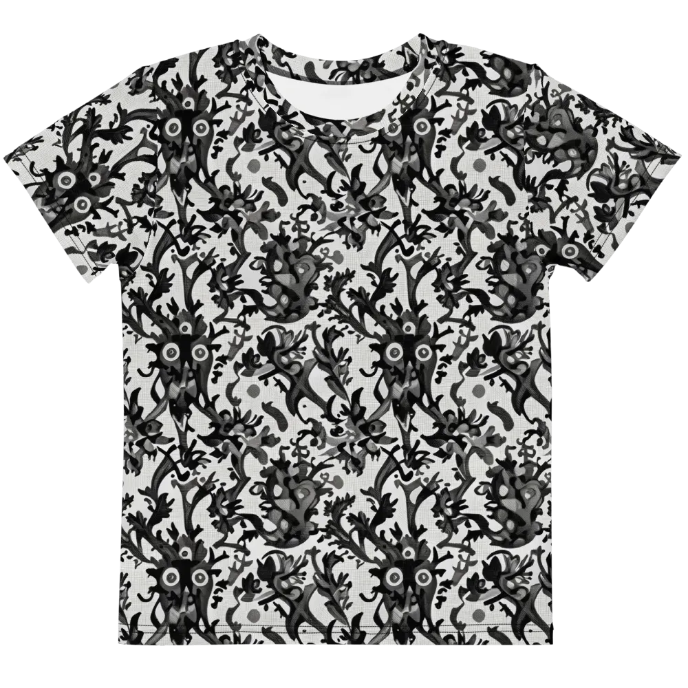 Inkwood Owls on Kids Crew Neck T-Shirt — Front