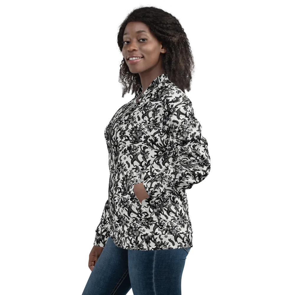 Inkwood Owls on Bomber Jacket — Left