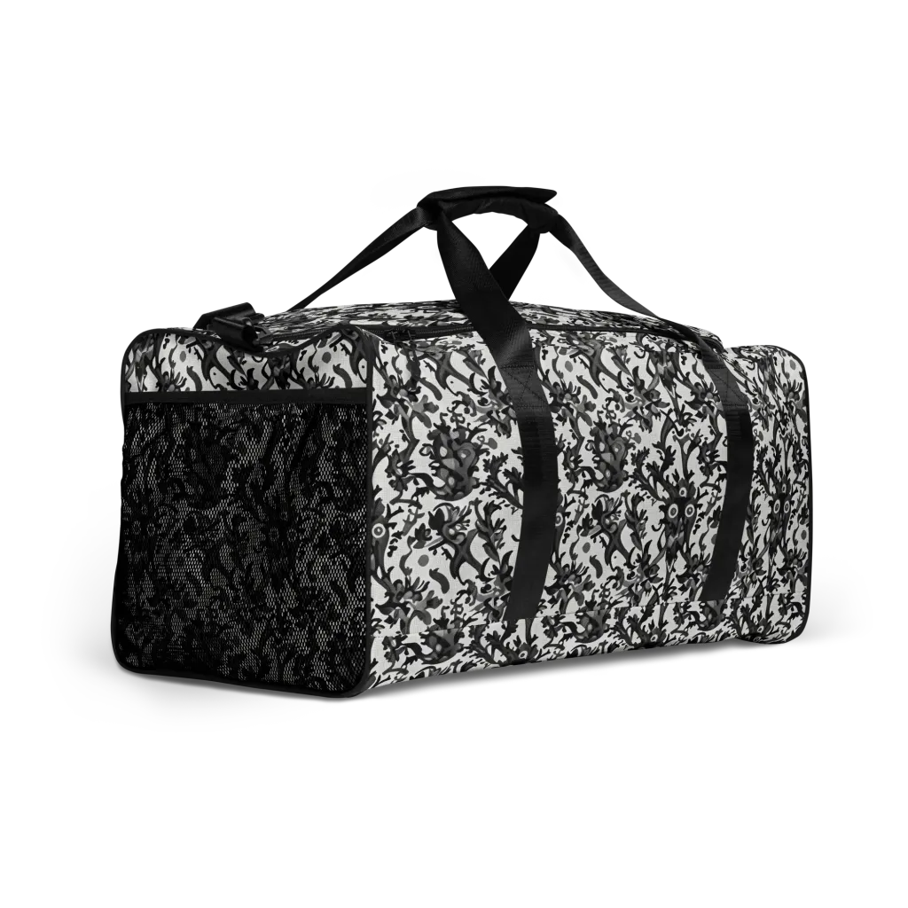 Inkwood Owls on Duffle Bag — Right Front