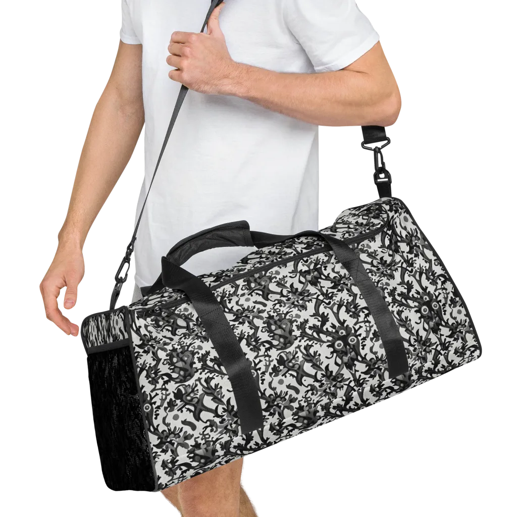 Inkwood Owls on Duffle Bag — Right Front