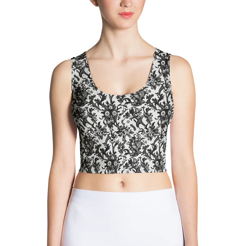 Inkwood Owls on Crop Top — Front