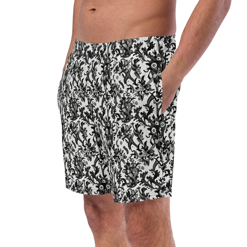 Inkwood Owls on Swim Trunks — Left Front