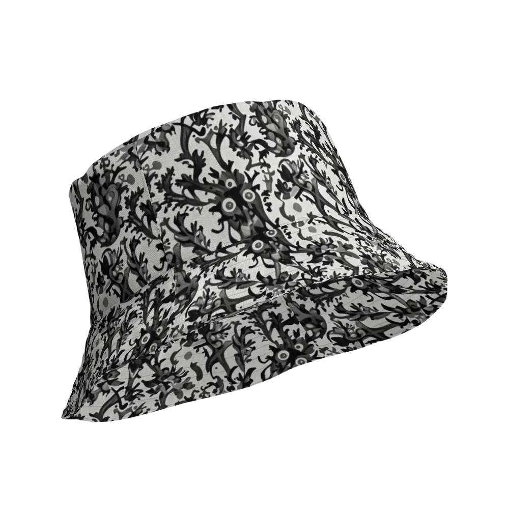 Inkwood Owls on Reversible Bucket Hat — Product details Outside