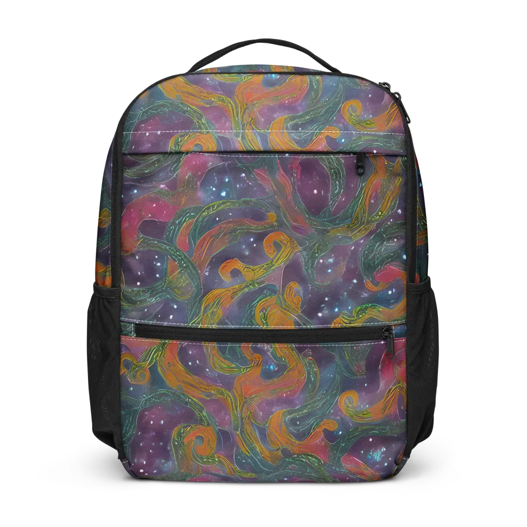 Violet Whirlpool on Utility Backpack — Front