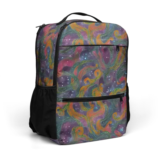 Violet Whirlpool on a Utility Backpack