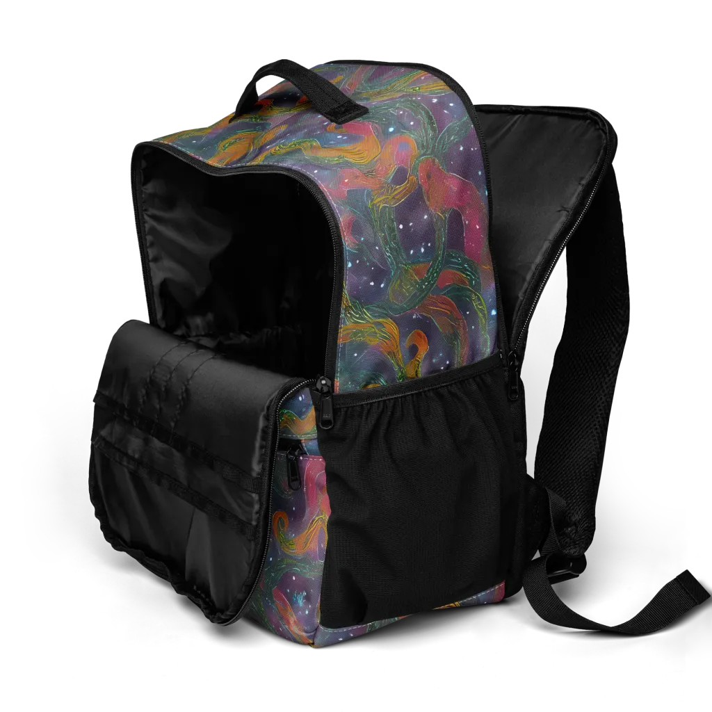 Violet Whirlpool on Utility Backpack — Product details 2