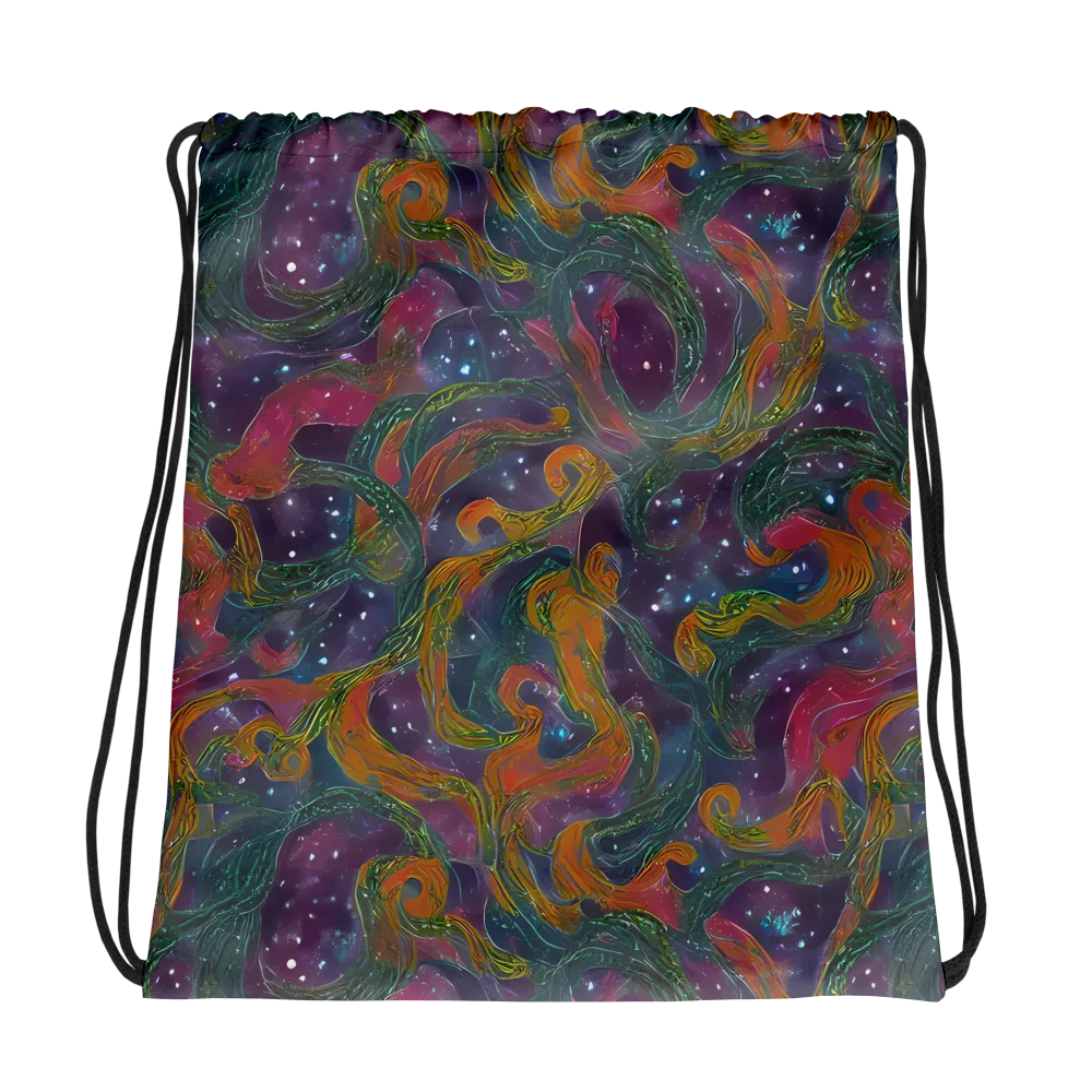Violet Whirlpool on Drawstring Bag — Photo