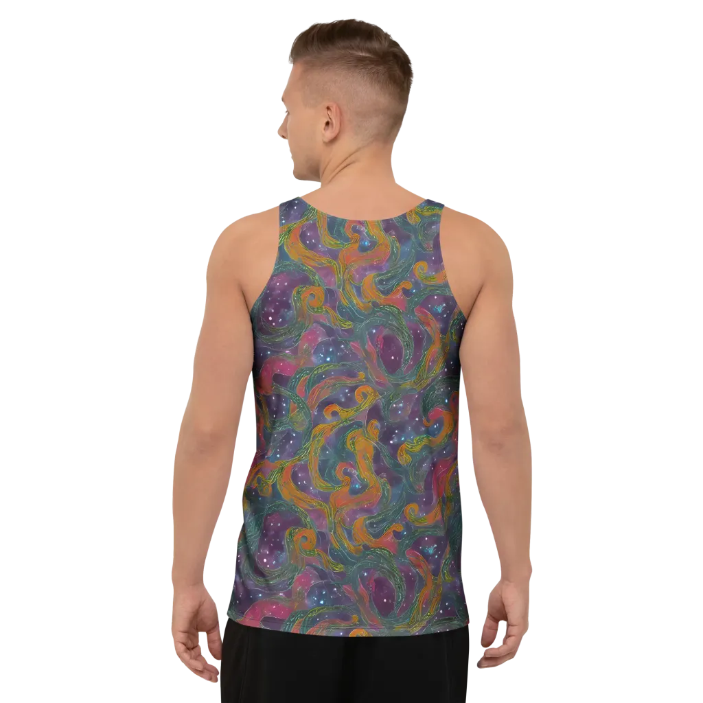 Violet Whirlpool on Men's Tank Top — Back
