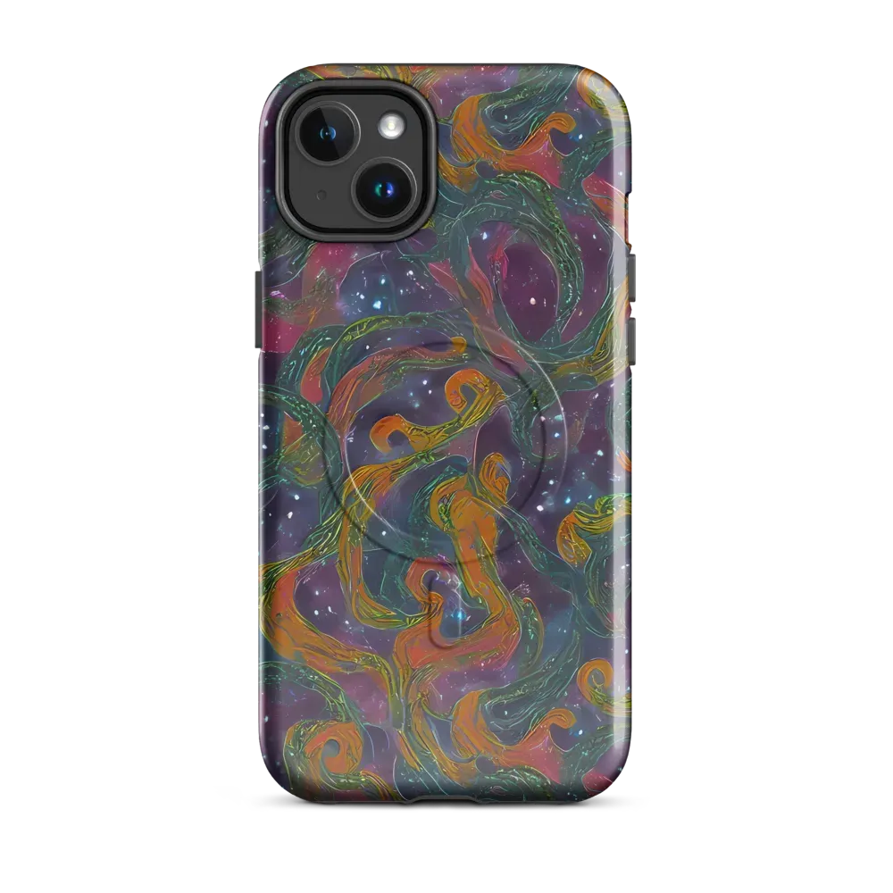 Violet Whirlpool on MagSafe Tough Case for iPhone® — Front