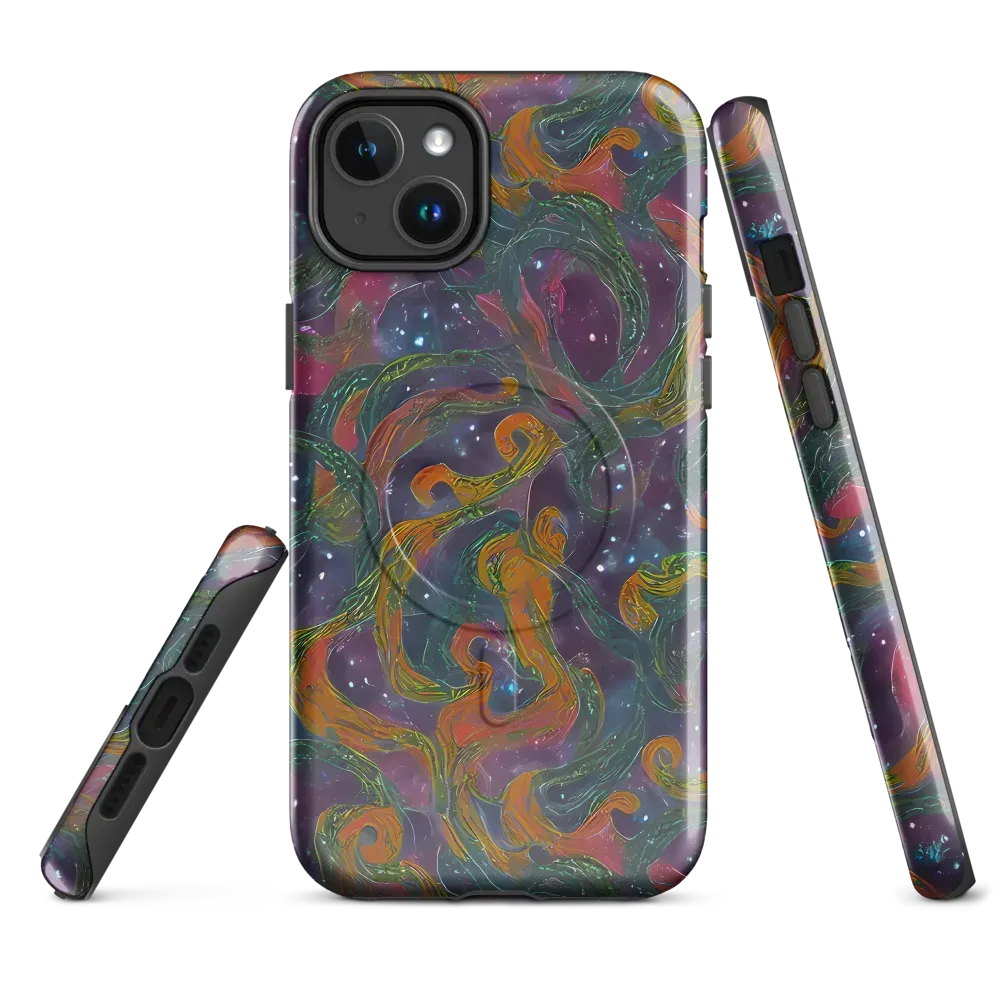 Violet Whirlpool on MagSafe Tough Case for iPhone® — Front