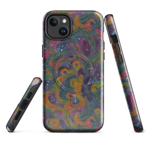 Violet Whirlpool on a MagSafe Tough Case for iPhone®