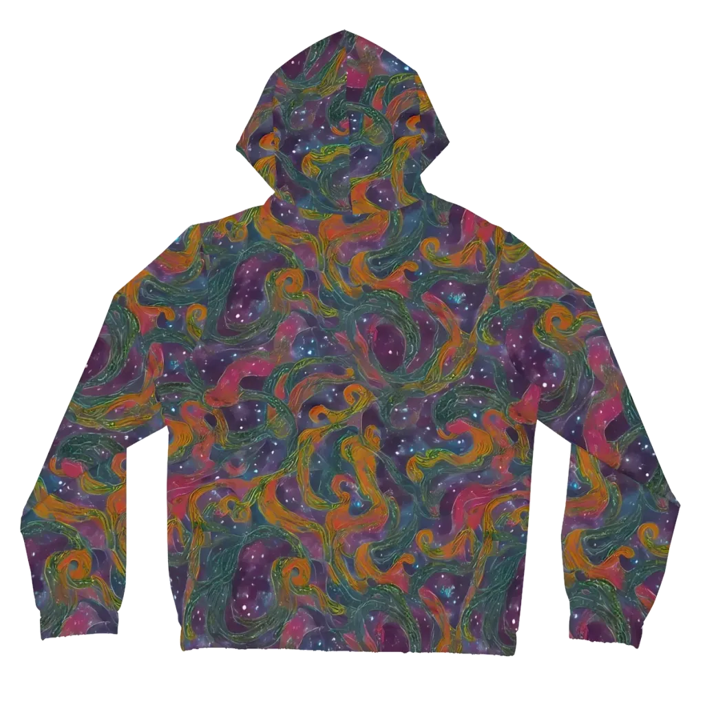 Violet Whirlpool on Women's Full-Zip Hoodie — Back