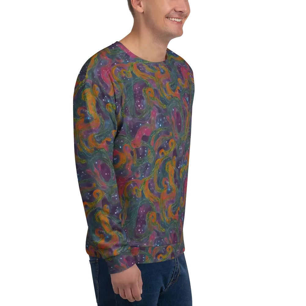 Violet Whirlpool on Sweatshirt — Right Front